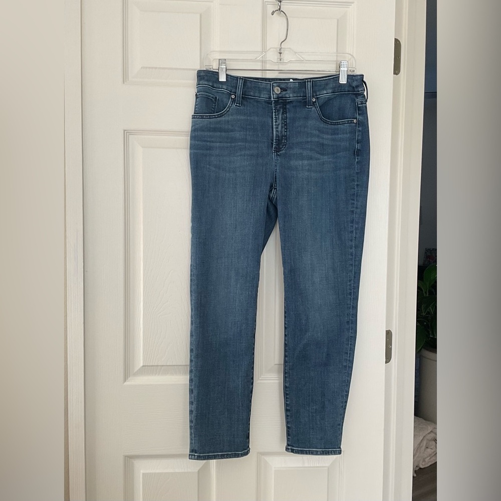 Chico’s Jeans So Slimming Slim Leg Ankle Denim Womens 0.5 / 6 Blue Girlfriend